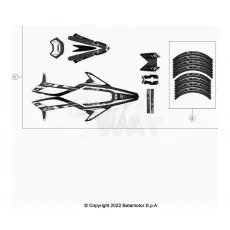 Abverkauf Beta RR50RC 23 Verkleidung/Sitzbank/Tank 2