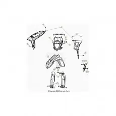 Aktuell Beta RR250RC 22 Verkleidung/Sitzbank/Tank 2