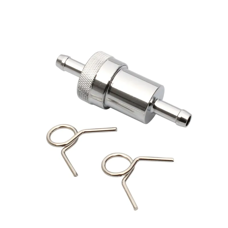 Petrol filter fuel filter chrome metal 8 mm Must-Have