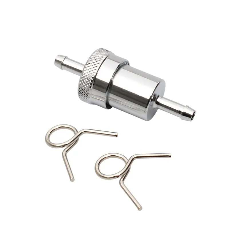 Bestseller Benzinfilter Kraftstofffilter Chrom Metall 6 mm