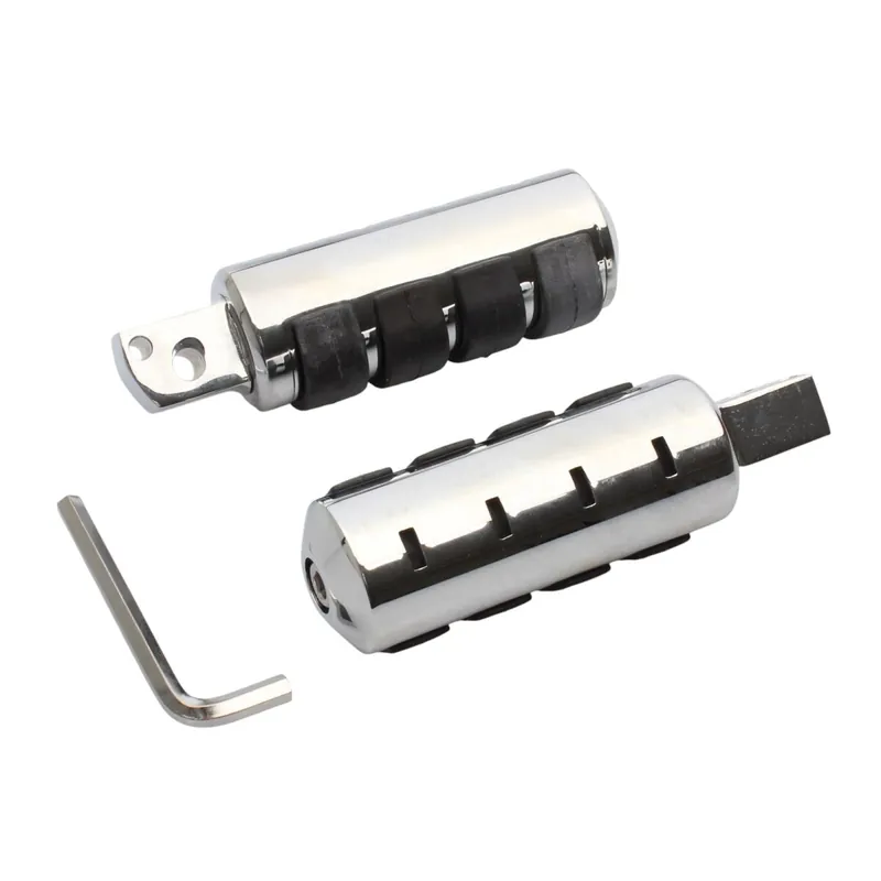 Sonderangebot Fußrasten Set Chopper chrom UNIVERSAL Fahrer Fußrasten 8 mm Bohrung
