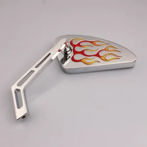 Rétroviseur Chopper gauche universel flammes M10 fileté Schnäppchen