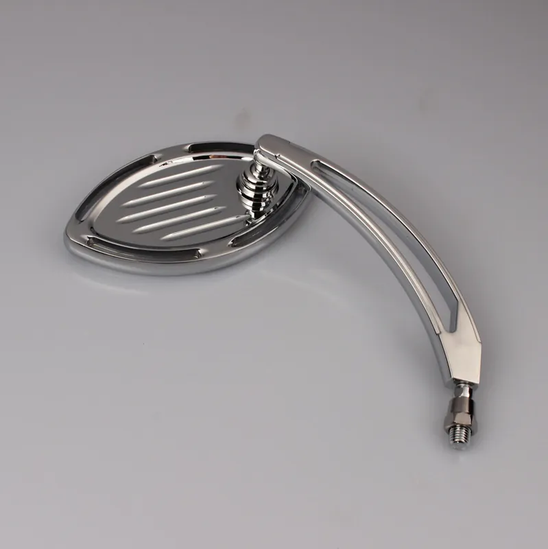 Mirror rear view mirror chopper right universal M10 thread oval shape Sale