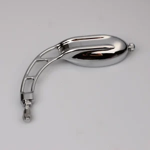 Chopper specchietto retrovisore sinistro con filettatura universale M10 in croma Markenware