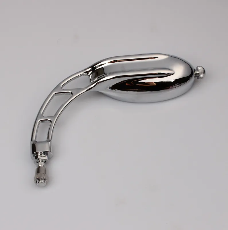 Chopper specchietto retrovisore sinistro con filettatura universale M10 in croma Markenware