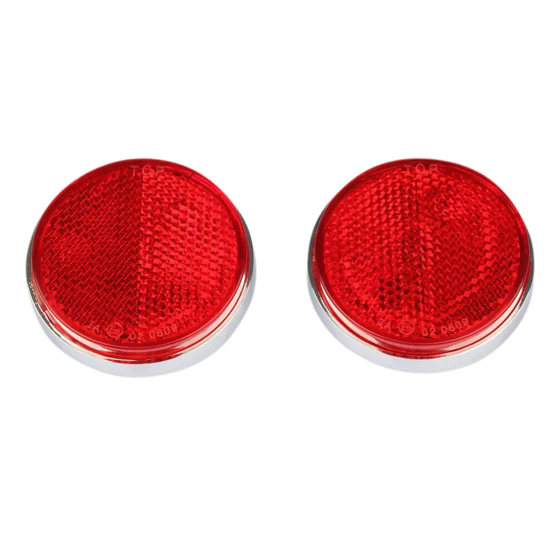Highlight Set catadiottri rosso / cromato per Kawasaki Z 900 Z1 Z1A Z1B # 28012-008