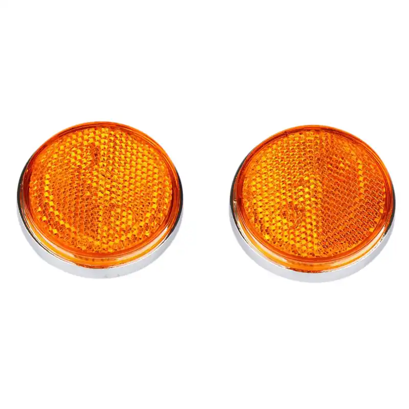 Reflektor Satz gelb/chrom für Kawasaki Z 900 Z1 Z1A Z1B # 28012-009 Neuheit