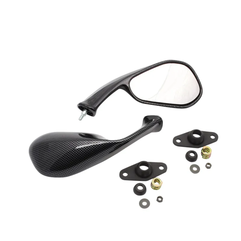 Preiswert 2x Espejo Retrovisor Carbon Look para Aprilia RS 50 125 250 Extrema / Replica