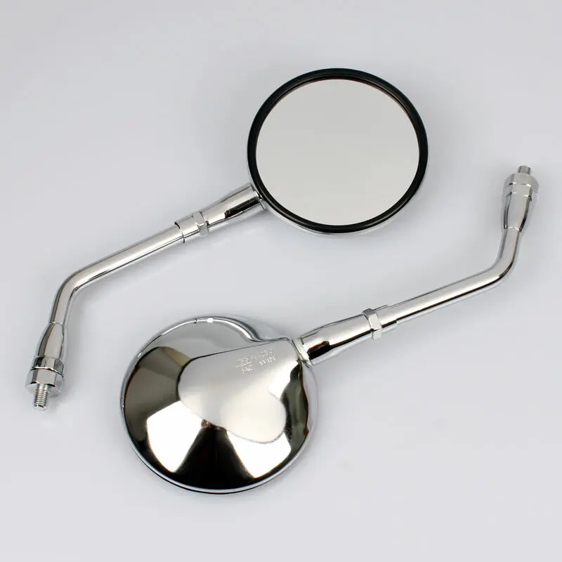 Mirror Set Chrome Round for Kawasaki VN 1500 Years 1997-2006 Geprüft