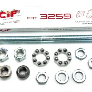 Vorderachse 11x165 komplett inkl. Konen Muttern Lager für Piaggio Vespa Ciao Bravo Si Schnäppchen