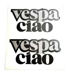 2 x Vespa Cio Aufkleber - Emblem Piaggio Highlight