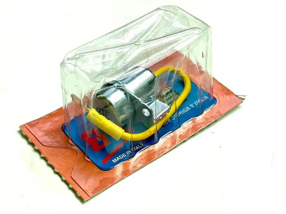 Markenware von EFFE Kondensator mit Kabel Piaggio Vespa Ciao Bravo Si Boxer 102939 Preis Gesenkt