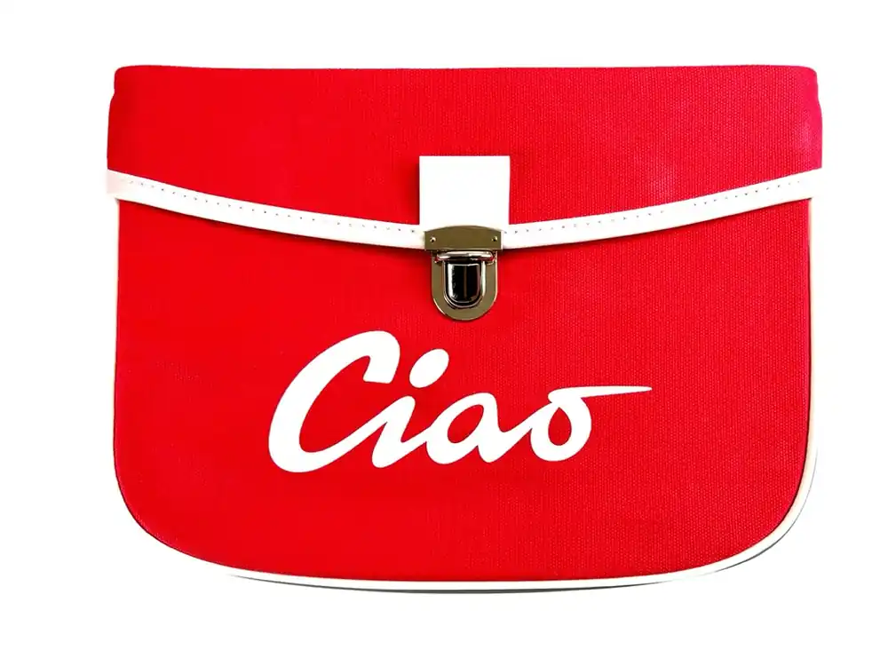 Satteltasche rot für Piaggio Vespa Ciao Tasche Packtasche Markenware