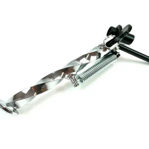 Direktkauf Seitenständer chrom schwarz gedreht "Z" 70er Jahre Style für Piaggio Vespa Ciao