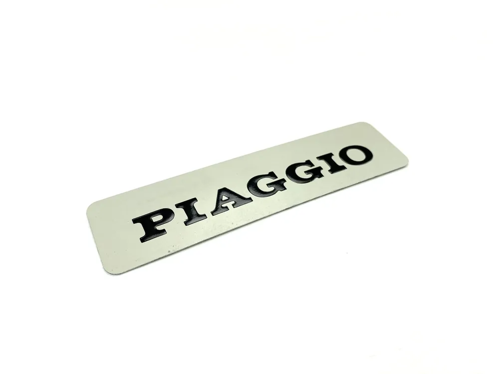 Mega-Angebot Aufkleber Piaggio Emblem in grau schwarz
