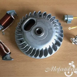 Highlight SET Polrad Lichtspule Unterbrecher Kondensator Piaggio Ciao Bravo Si Boxer NEU