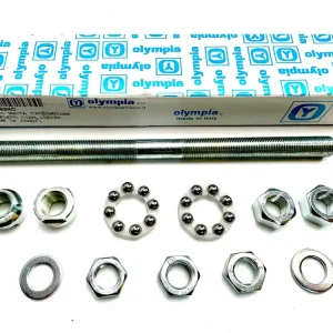 Vorderachse 11x180 komplett inkl. Konen Muttern Lager für Piaggio Vespa Ciao Bravo Si Online Kaufen