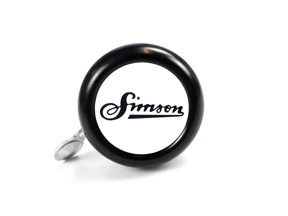 Super-Preis Klingel / Schelle schwarz - mit Simson Logo