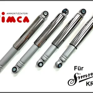 Simson KR51 Tieferlegung 4 Stoßdämpfer silber 260mm 290mm Federbeine Schwalbe Heißes Angebot