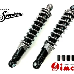 Stoßdämpfer Paar 240mm IMCA schwarz Chromfeder Federbeine Simson Schwalbe KR51 Beliebt