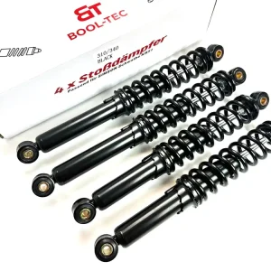Must-Have 4x Simson KR51 Stoßdämpfer 310 / 340 schwarz für Schwalbe standard Höhe BOOL-Tec