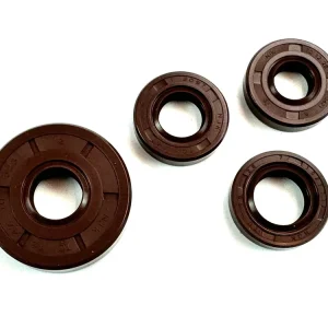 Zertifiziert Set 4 x Wellendichtringe NJK - FPM, braun - Simson SR1 SR2 SR2E SR4-1 (mit Pedalantrieb)