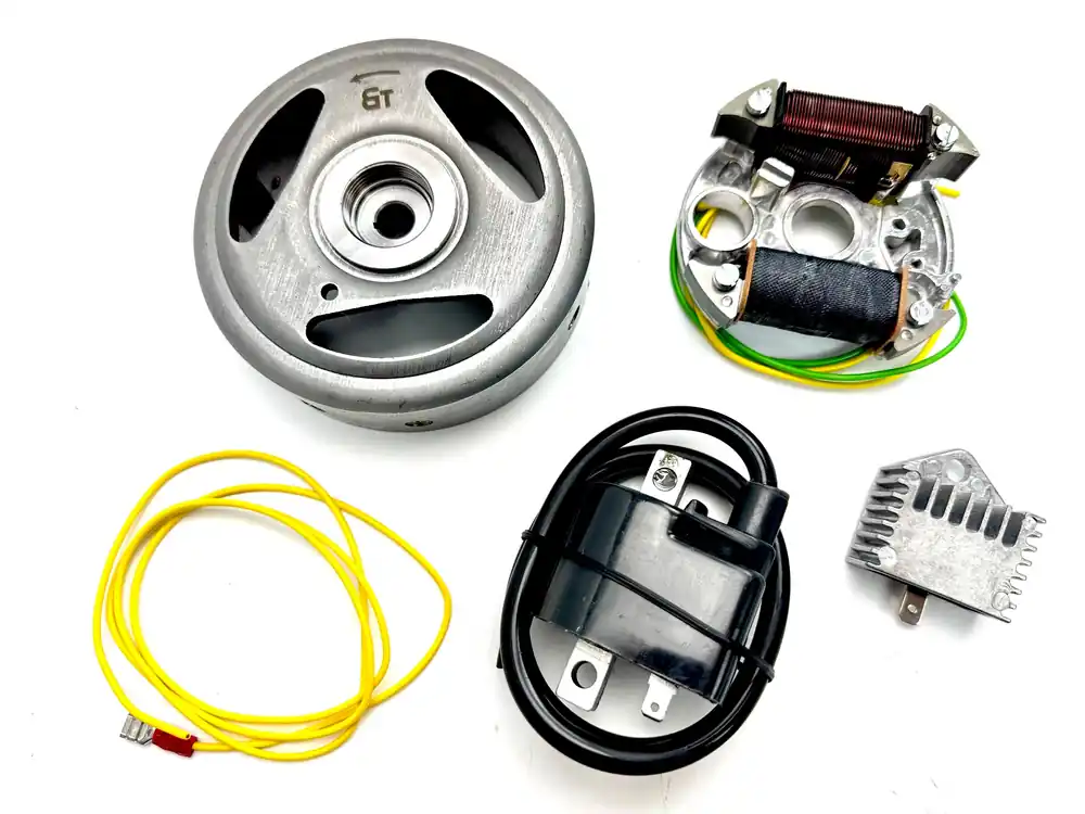 Preisreduziert NSU Quickly Elektronische kontaktlose 6V Zündung Lichtmaschine Polrad Zündanlage
