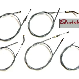 5tlg. Set Bowdenzüge grau NSU Quickly Gaszug Bremszug Kupplungszug Schaltzug Dekozug Must-Have