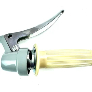 Neuheit Gasgriff GRAU mit Chrom Bremshebel für NSU Quickly Cavallino DKW Hummel Victoria Gasdrehgriff