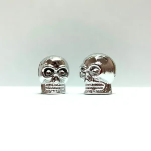Garantierte Lieferung 2 Ventilkappen chrom Totenkopf
