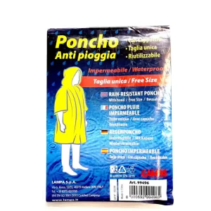 Finale Aktion Wegwerf Regen Poncho mit Kaputze PE one size