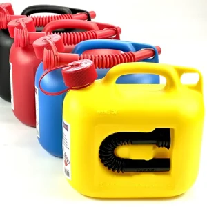 Preisreduziert 1 x Marken Benzinkanister "Premium" 5 Liter Kraftstoffbehälter Hünersdorff