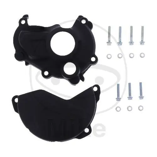 Rabatt Set di protezione del coperchio dell'accensione della frizione nero per Yamaha YZ-F 250 # 14-18