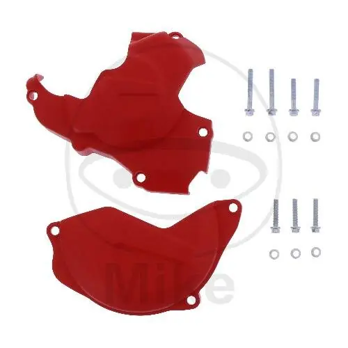 Meistverkauft Clutch ignition cover protection set red for Honda CRF 450 R # 2010-2016
