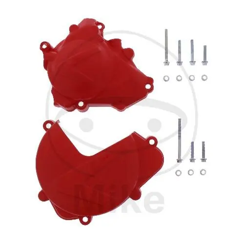 Preisreduziert Clutch ignition cover protection set red for Honda CRF 450 R # 2017-2020