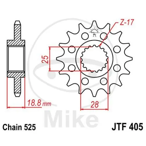 Abverkauf Piñón 20 Dientes División 525 para BMW F 800 800 R