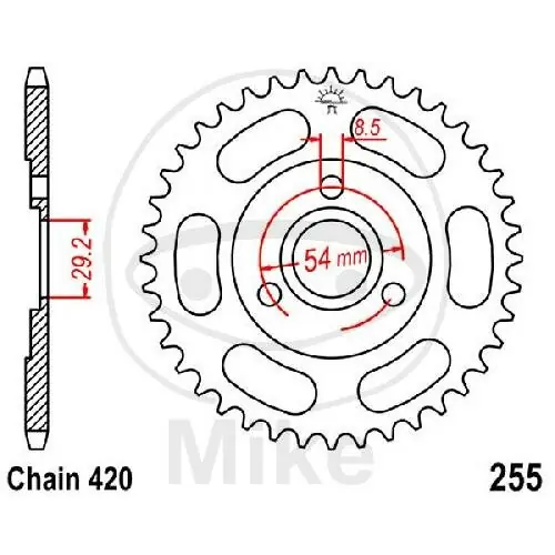 Zertifiziert Pignone37 denti passo 420 29.2 / 054