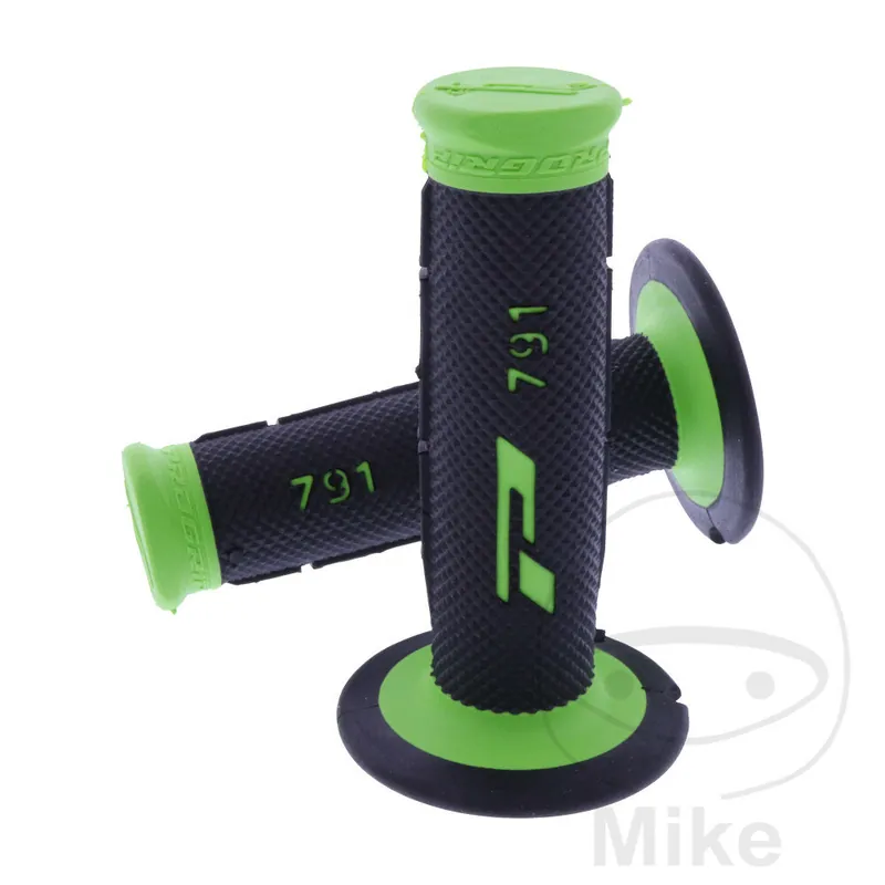 Highlight Juego de Gomas para Puños PROGRIP 791 Cross verde/negro Diámetro 22/25 mm 115 mm