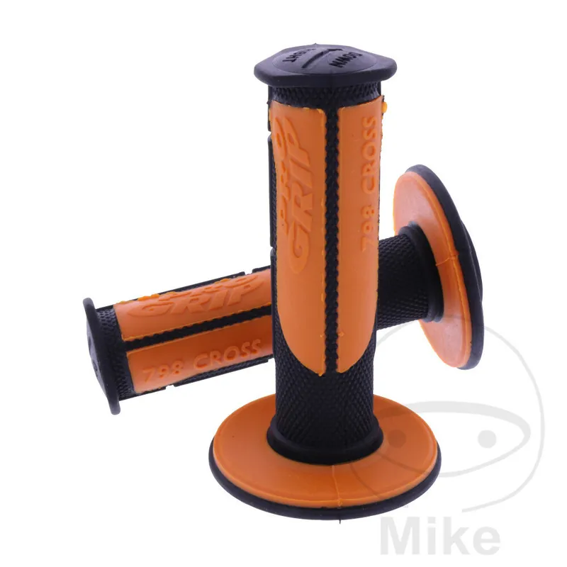 Preisreduziert Griffgummi Satz PROGRIP 798 Cross schwarz/orange 22/25 mm 115 mm